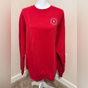 Champion Red Crewneck Sweatshirt